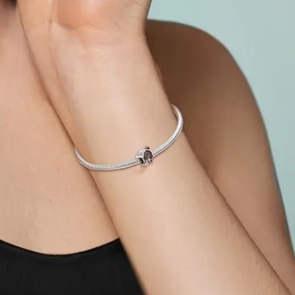 925 Silver Holiday Gingerbread House Charm with Red and Green Accents - NWT - Picture 5 of 6